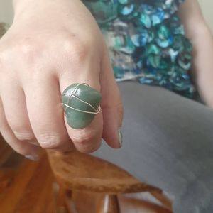 Handmade wire wrap ring